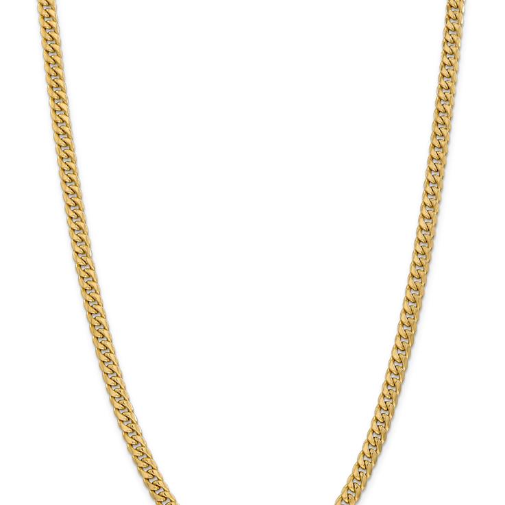 14k Yellow Gold 6mm Miami Cuban Link 20 Inch Chain