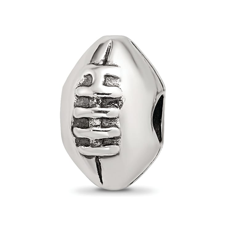 Sterling Silver Football Bead