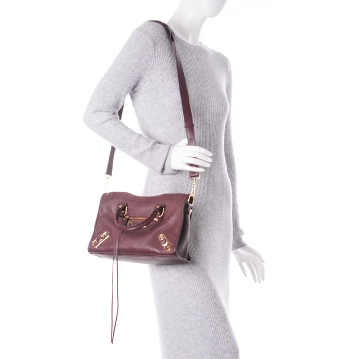 Balenciaga bordeaux bag best sale