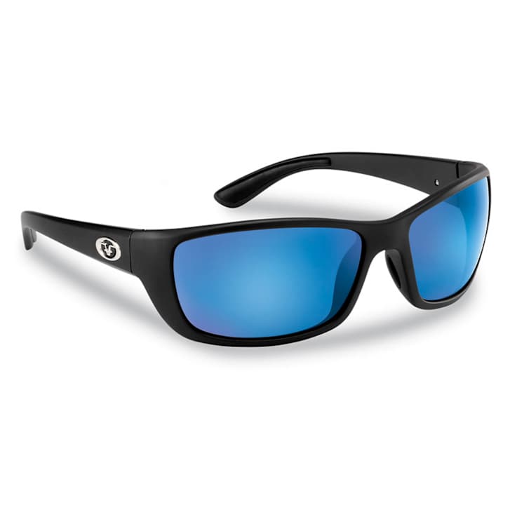 Flying Fisherman Cay Sal Polarized Sunglasses Matte Black Frame/Smoke
Blue Mirror Lens