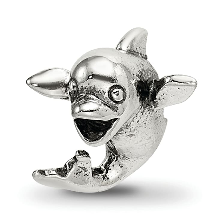 Sterling Silver Dolphin Bead