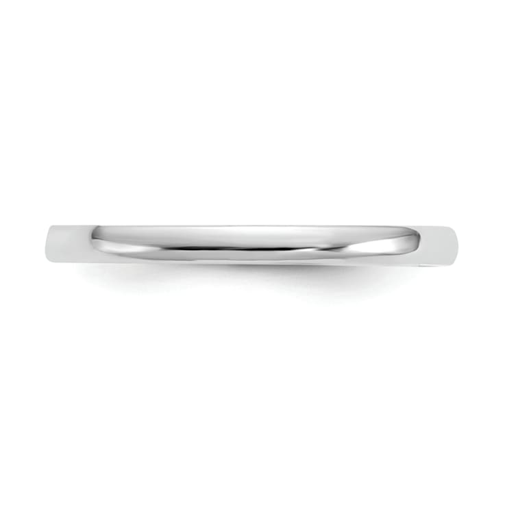 Rhodium Over 14K White Gold Polished Ring