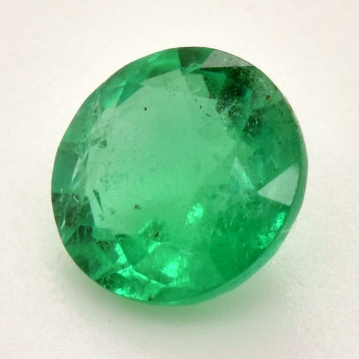 Zambian Emerald 6.6mm Round 0.93ct