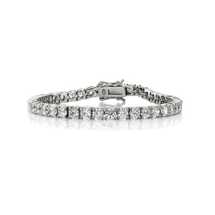 CZ Tennis Bracelet In Sterling Silver