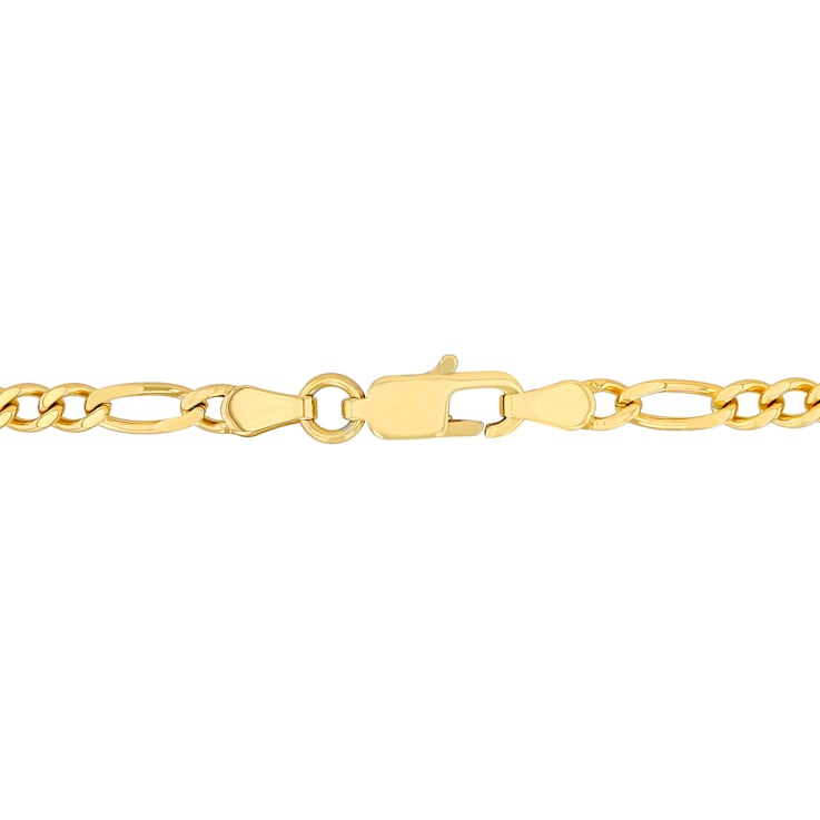 Robert Alton Men's Yellow Figaro Chain Necklace 3.50mm In Ion-Plated
Stainless Steel 24 Inch