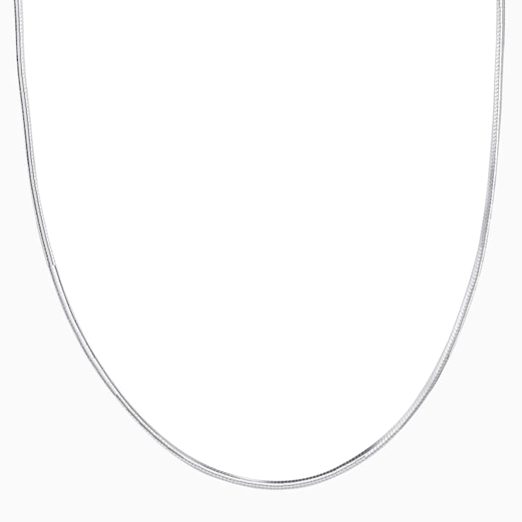 Snake Chain Necklace 20 Inch In Sterling Silver
