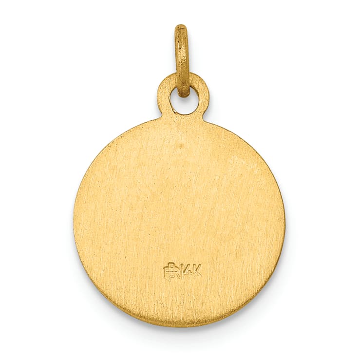 14K Yellow Gold Saint Gerard Medal Charm