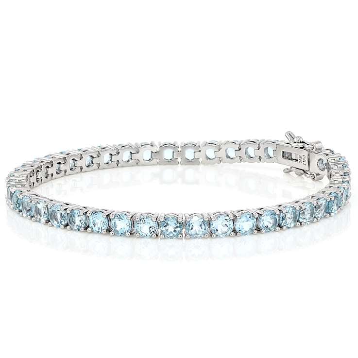 Sky Blue Topaz Tennis Bracelet