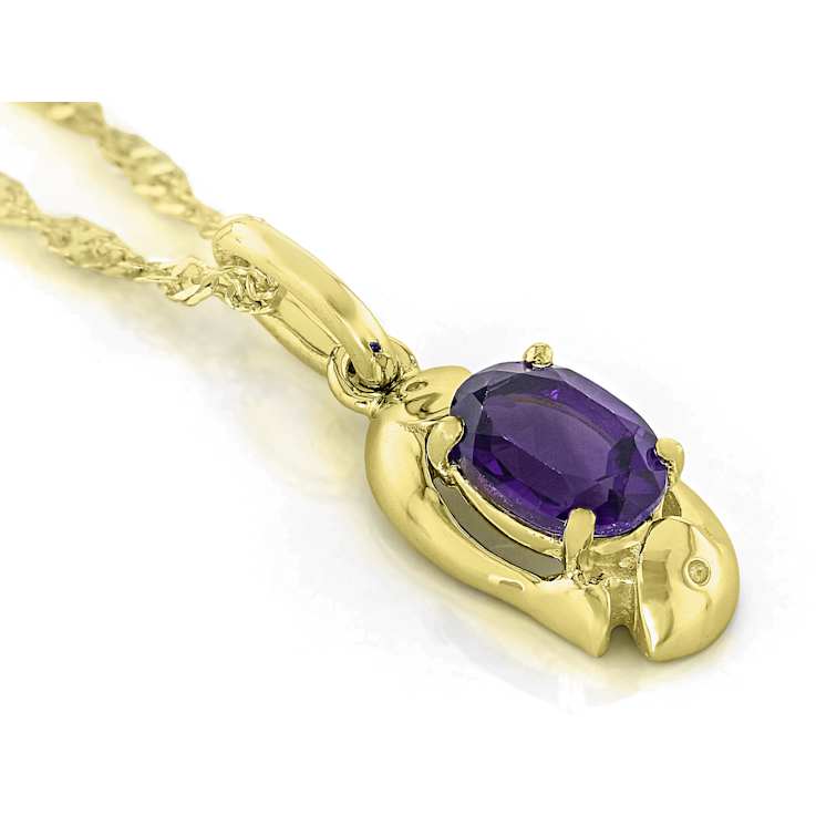 Amethyst Pisces Birthstone Pendant