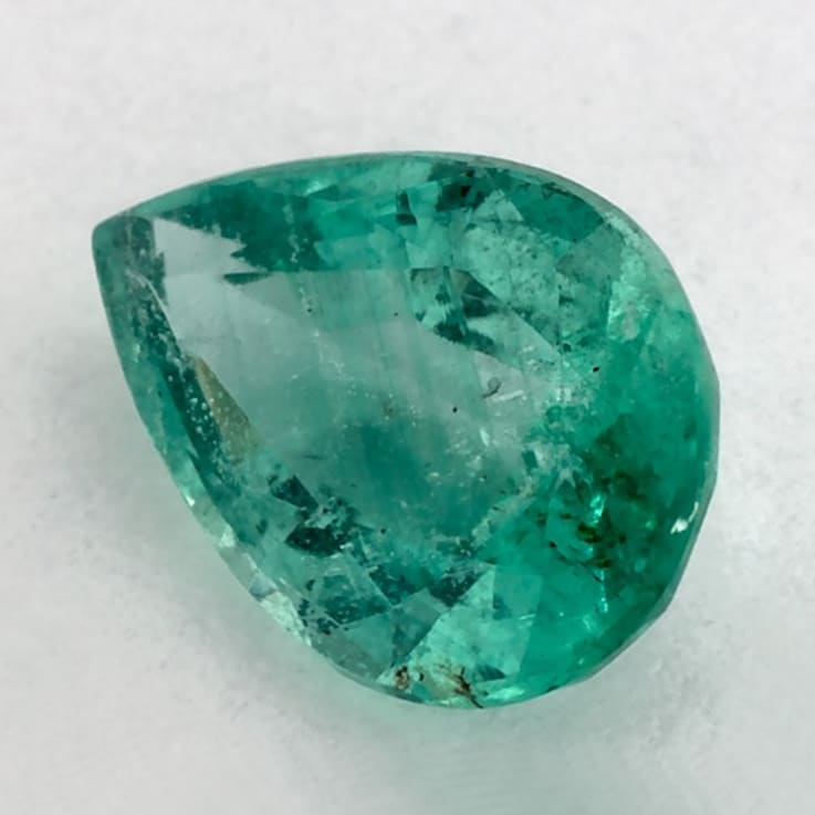Zambian Emerald 8.11x5.83mm Pear Shape 0.97ct