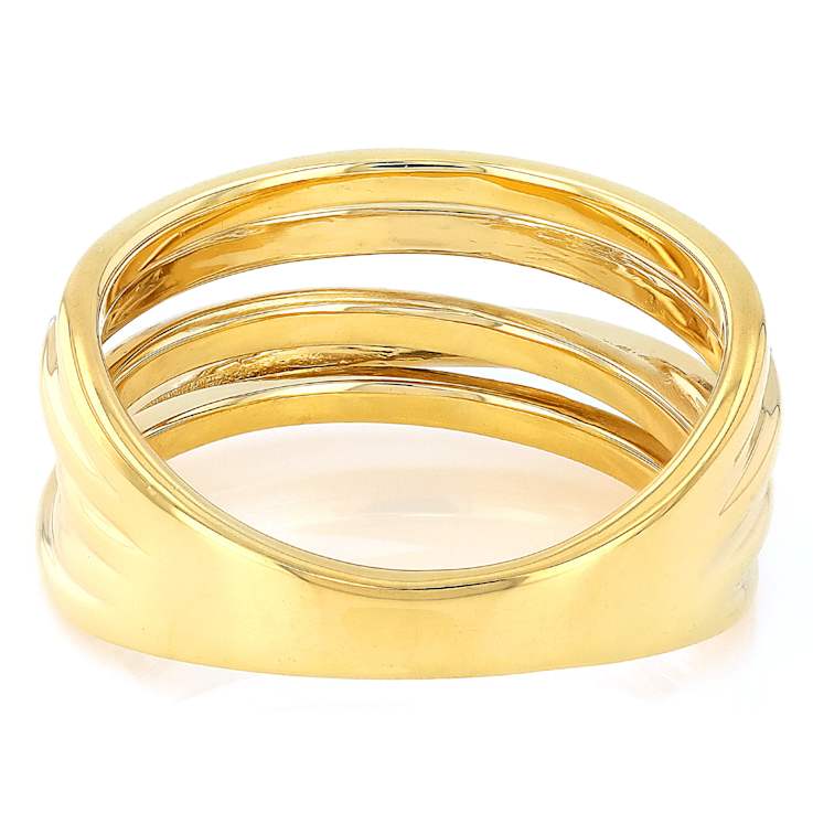 Refined Lab-Grown Diamond Cluster Ring In 14K Gold Over Sterling Silver