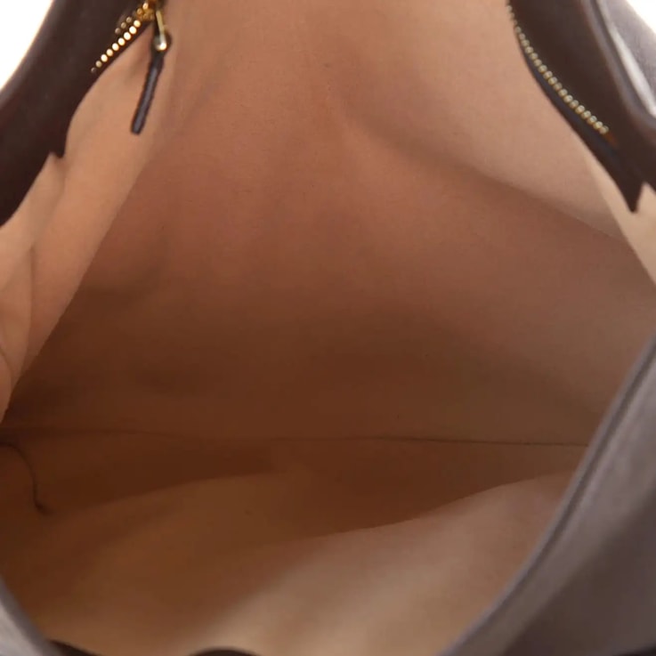 Gucci 1955 Morsetto Small Leather Horsebit Drawstring Brown Bucket Bag 1VCD6A