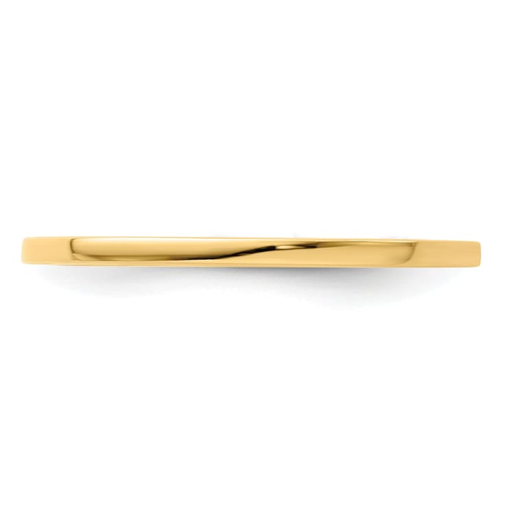 14K Yellow Gold 1.2mm Flat Stackable Expressions Band