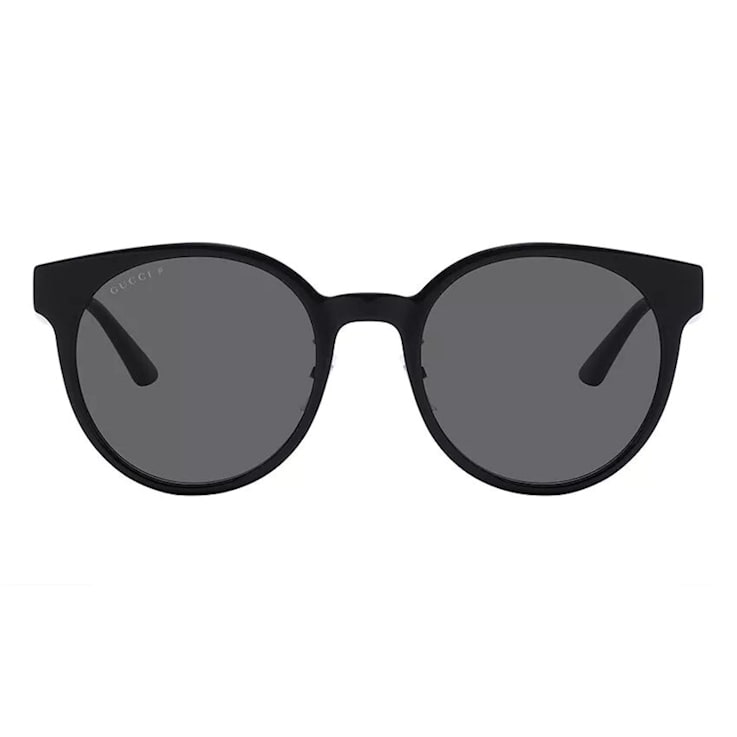 Gucci Black Frame / Gray Round Polarized Lens Sunglasses
