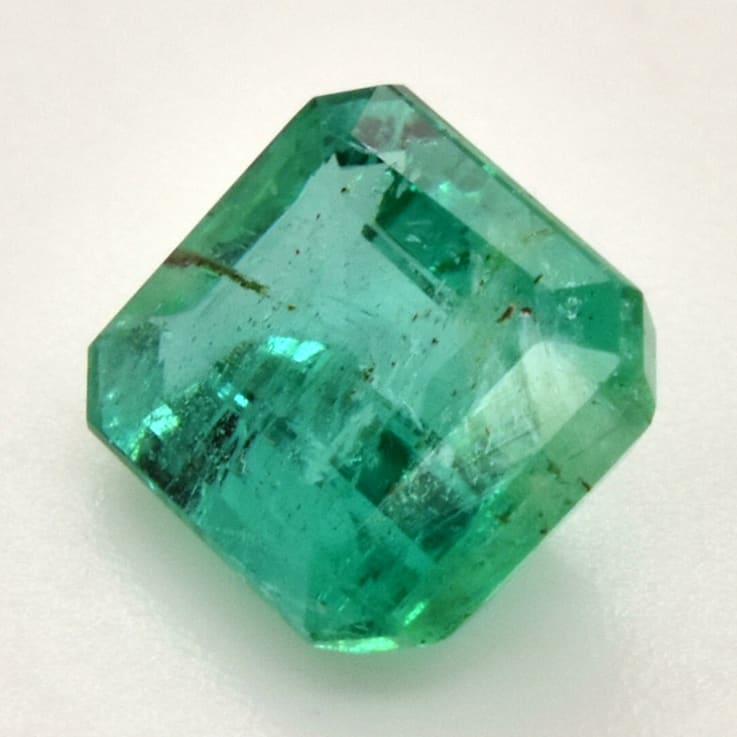 Zambian Emerald 7.05x5.98mm Emerald Cut 1.25ct
