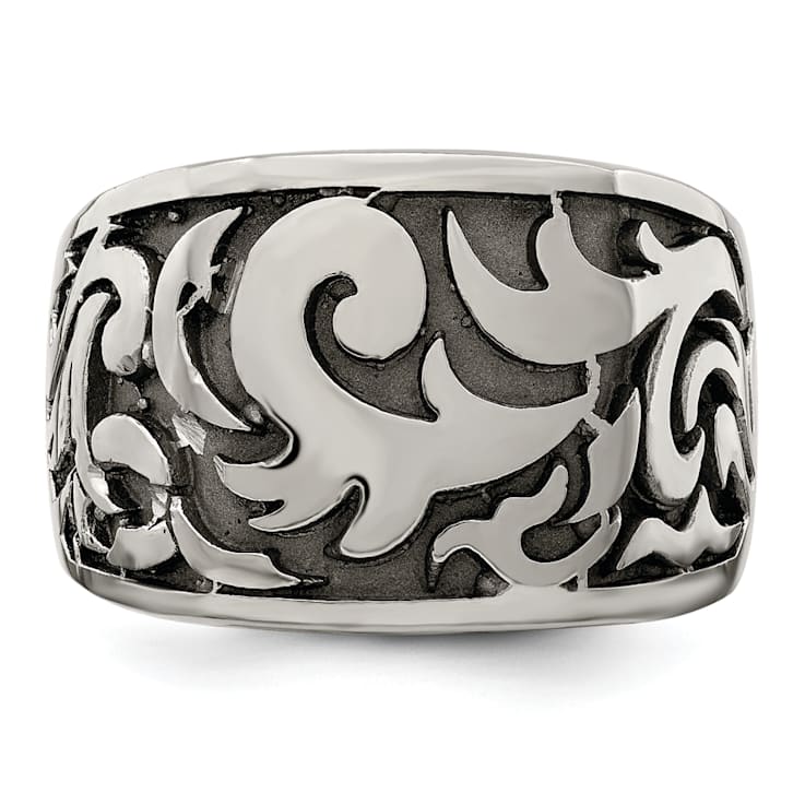 Titanium Casted Design Signet Ring