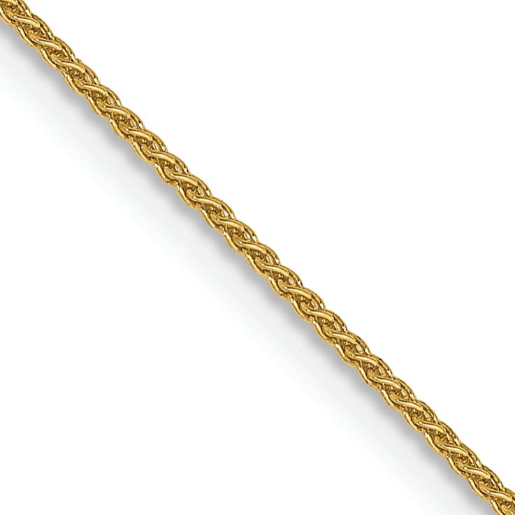 14k Yellow Gold 0.85mm Solid Spiga 30 Inch Chain