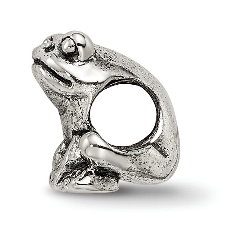 Sterling Silver Frog Bead