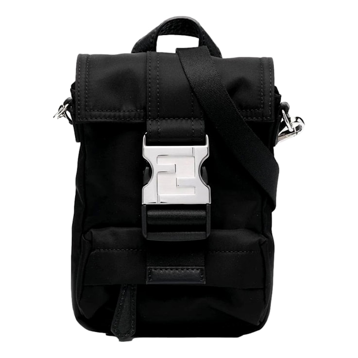Fendi black nylon backpack cheap
