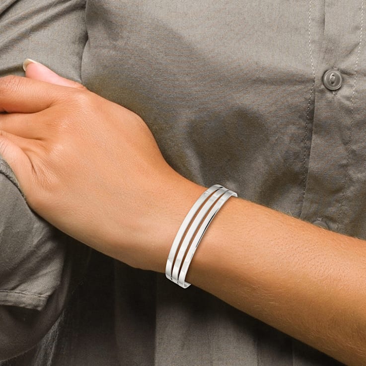 Sterling Silver Polished Cuff Bracelet