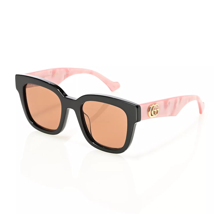 Gucci 52mm Square Frame Logo Sunglasses 15CKBA