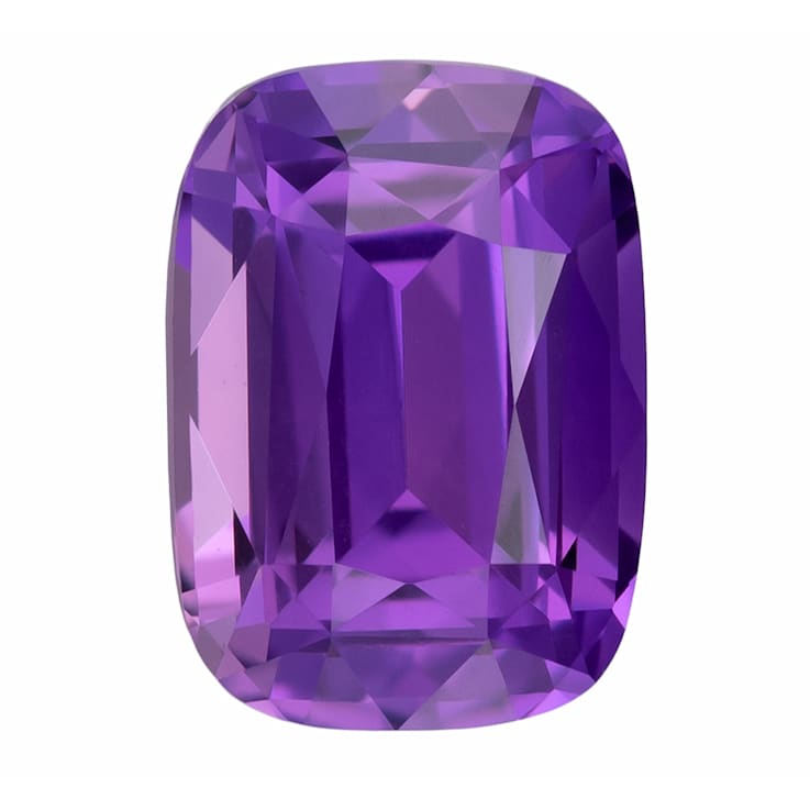 Purple Sapphire Loose Gemstone Unheated 7.7x5.47mm Cushion 1.69ct