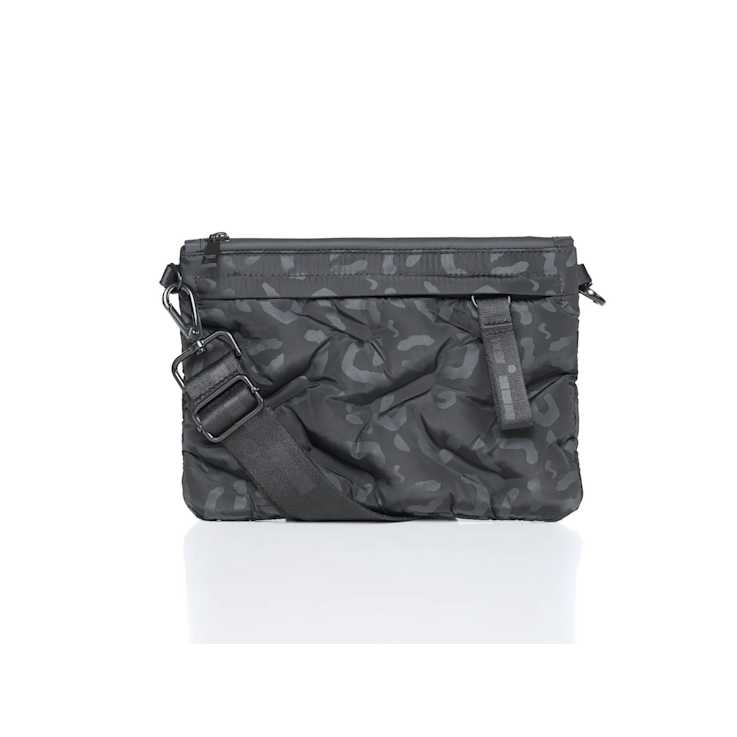 GO Dash Dot Crossbody Belt Handbag in Cheetah Black