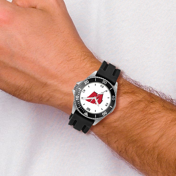LogoArt University of Wisconsin Collegiate Gents Watch