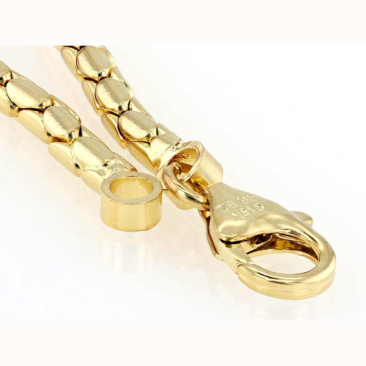 Cardano Link Bracelet In 18K Gold Over Bronze
