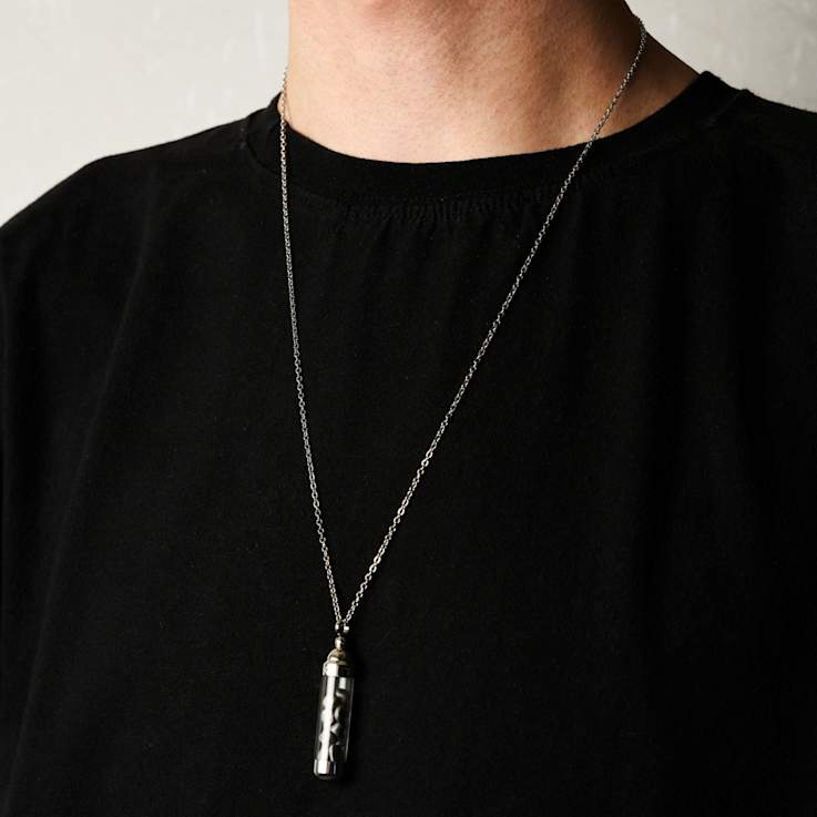 Marcel Pendant Silver Dust Meteorite