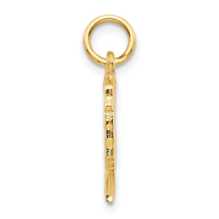 10k Yellow Gold Solid Bust Of Nefertiti Charm BGV728