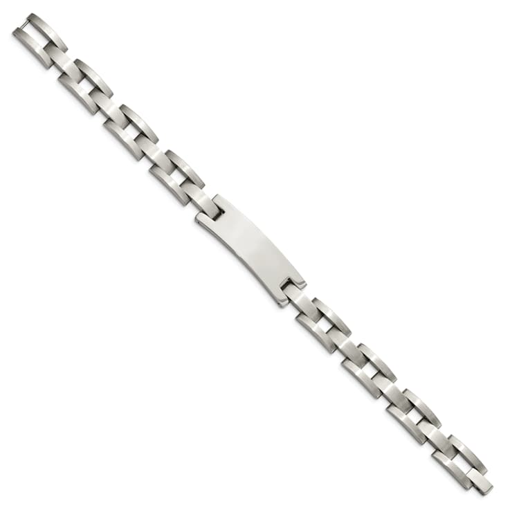 Stainless Steel Brushed and Polished 9.25 Inch ID Bracelet