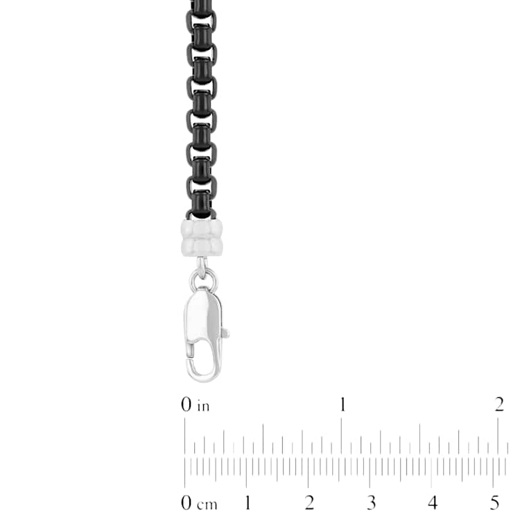 Robert Alton Men's Box Link 5mm Bracelet In Stainless Steel
