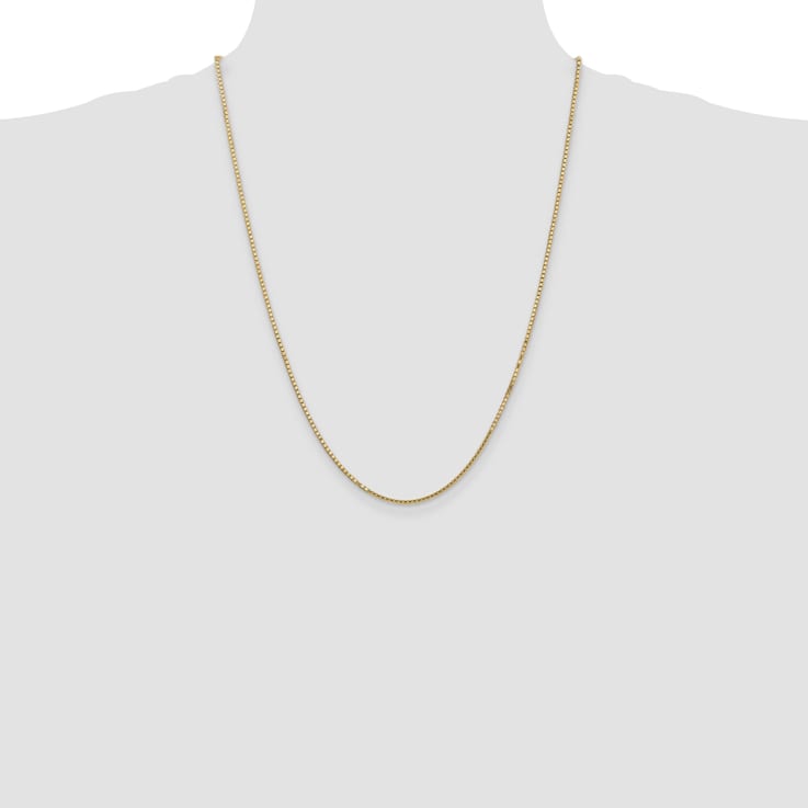 14k Yellow Gold 1.5mm Box Chain 24"