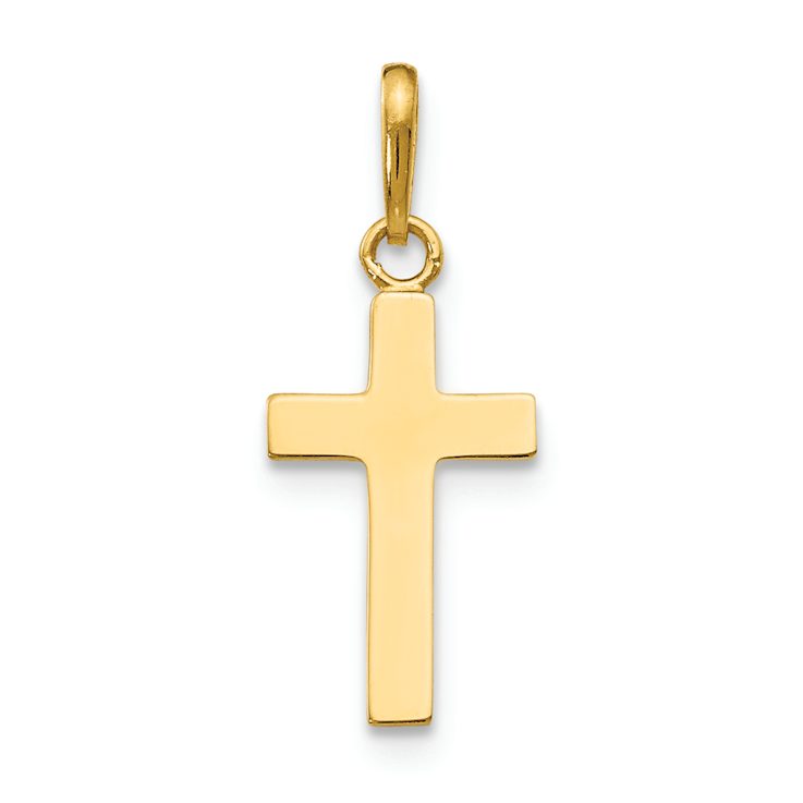 14k Yellow Gold Children's Cross Pendant