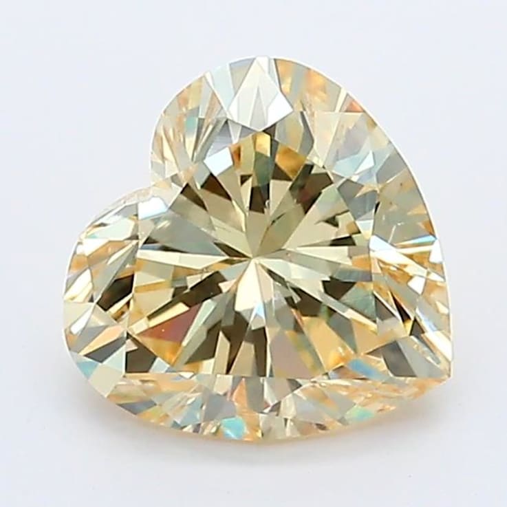 1.19ct Light Yellow Heart Shape Lab-Grown Diamond VS1 Clarity IGI Certified