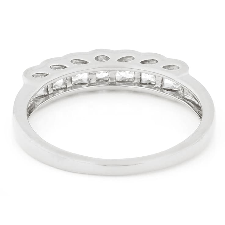 Polished Lab-Grown Diamond Band Ring 0.45ctw In Sterling Silver