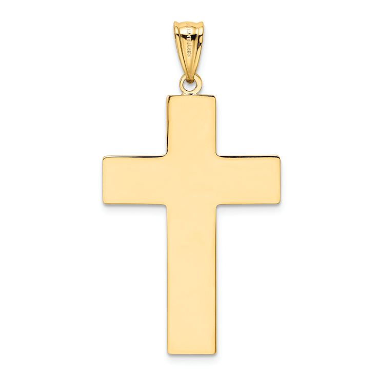 14k Yellow Gold Cross Pendant