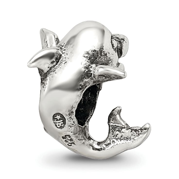 Sterling Silver Dolphin Bead