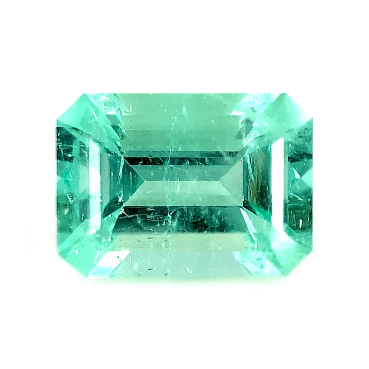Colombian Emerald 9.4x6.8mm Emerald Cut 2.29ct