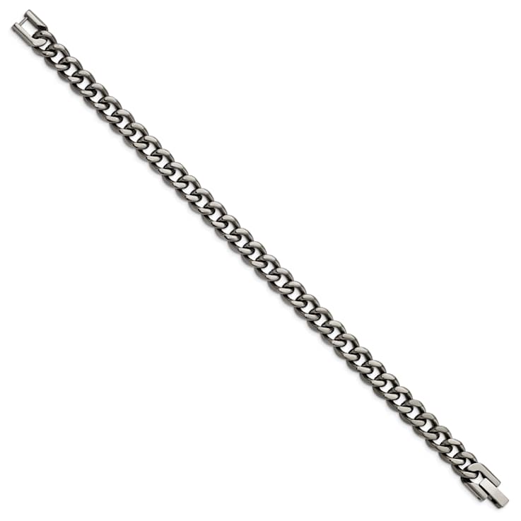 Titanium Polished 7.5mm Curb Chain