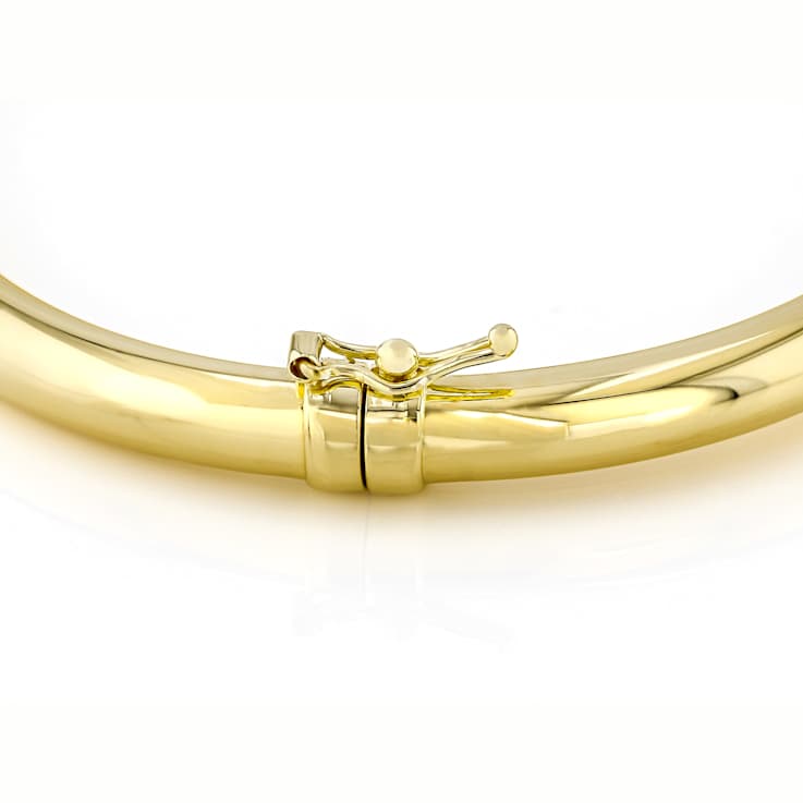 Polished Bangle Bracelet 18k Gold Over Sterling Silver