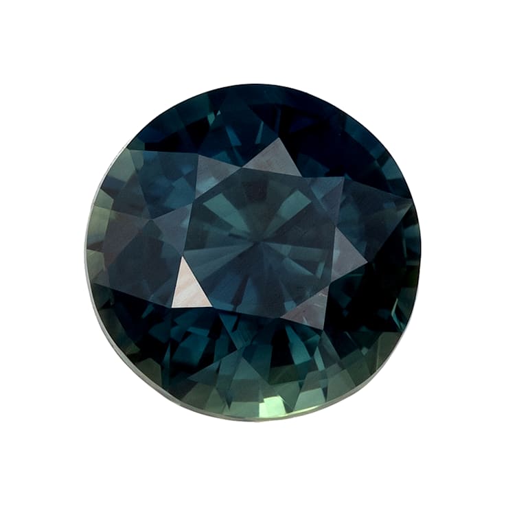 Blue-Green Sapphire Loose Gemstone 7.2mm Round 2.08ct