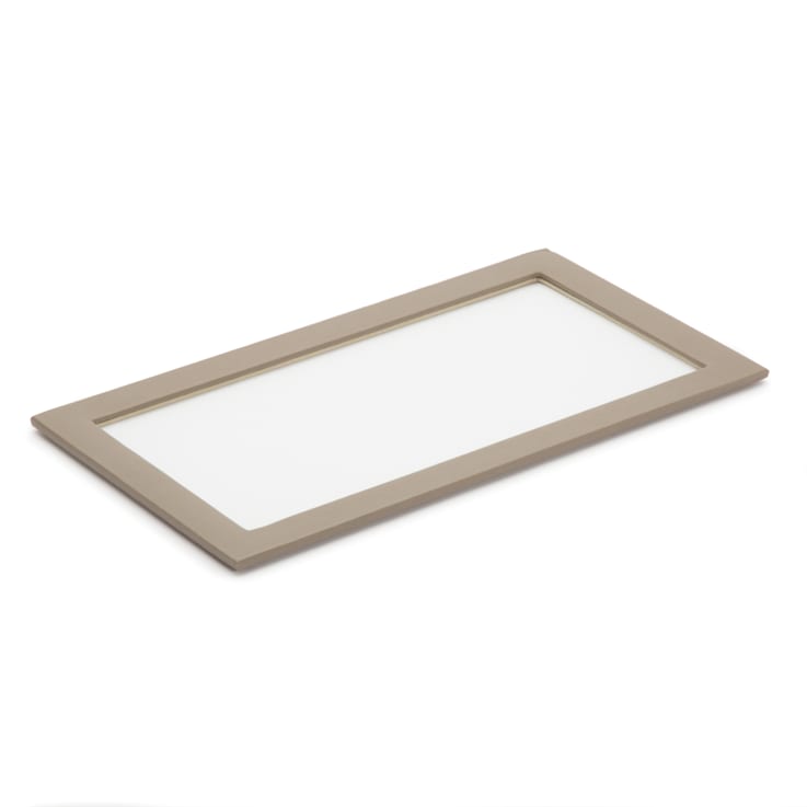 Vault Tray Gray Glass Lid