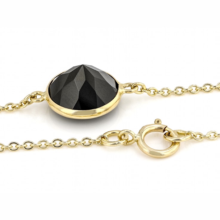 Black Spinel 14k Yellow Gold 34" Necklace 31.93ctw