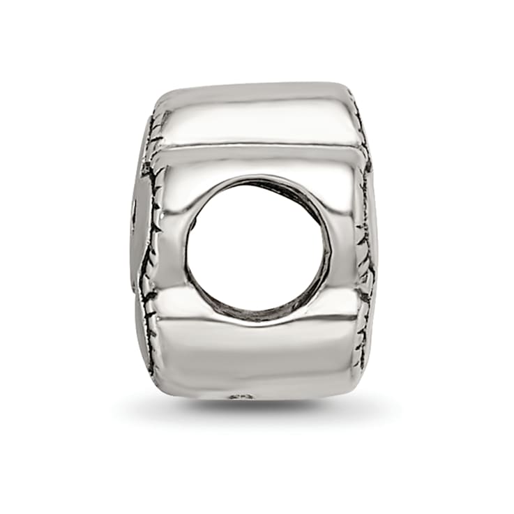 Sterling Silver Smiley Flower Bead