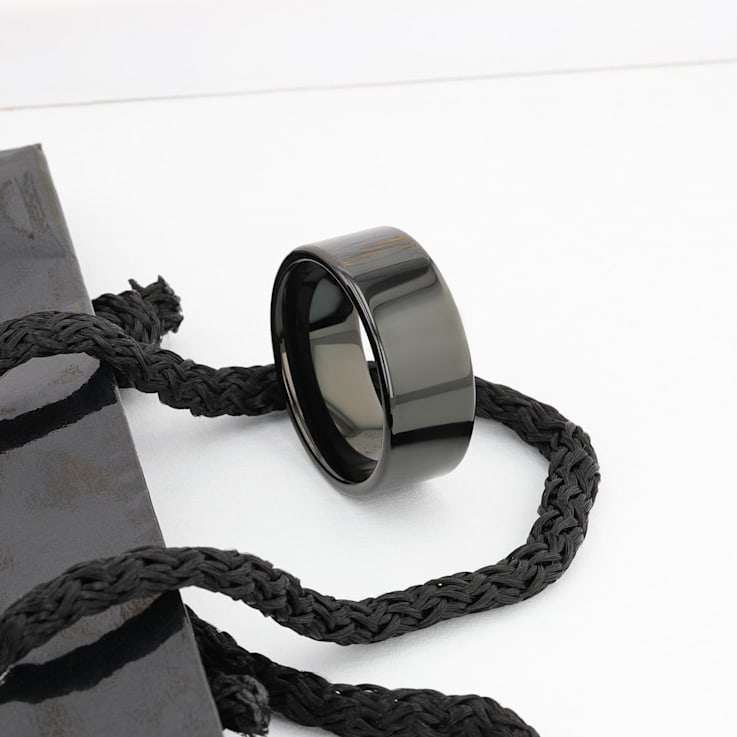 MORPHEUS Flat Black Tungsten Ring 8mm