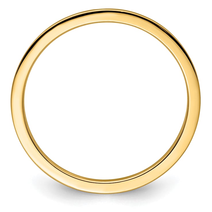 14K Yellow Gold 1.2mm Flat Stackable Expressions Band