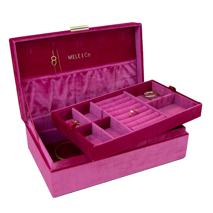 Mele and Co Jewel Velvet Jewelry Box