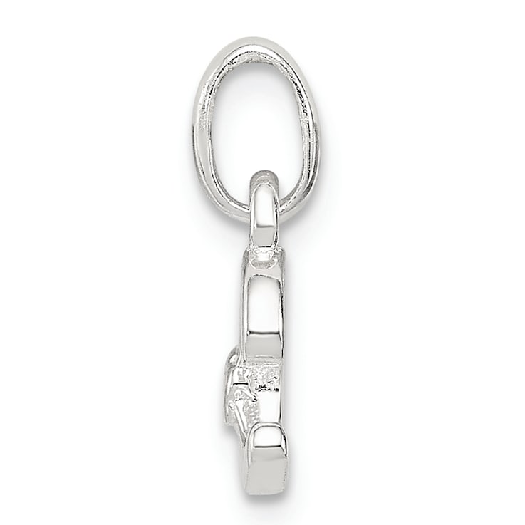 Sterling Silver Letter C with Enamel Pendant